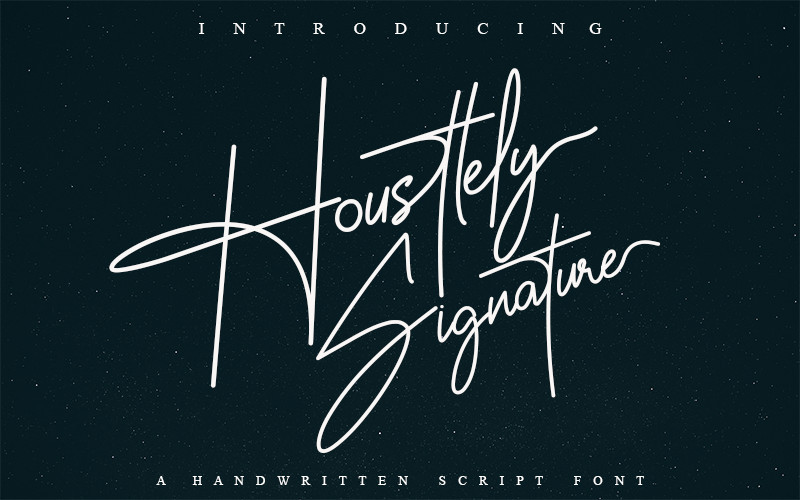 Signature font image