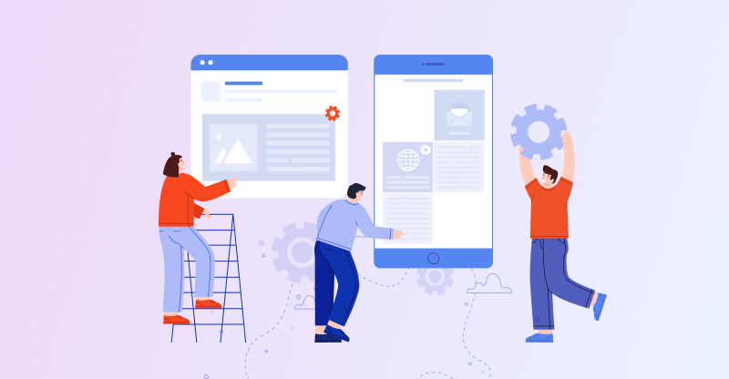 3 people fixing the position or placements of Facebook ad