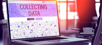A laptop showing data collection
