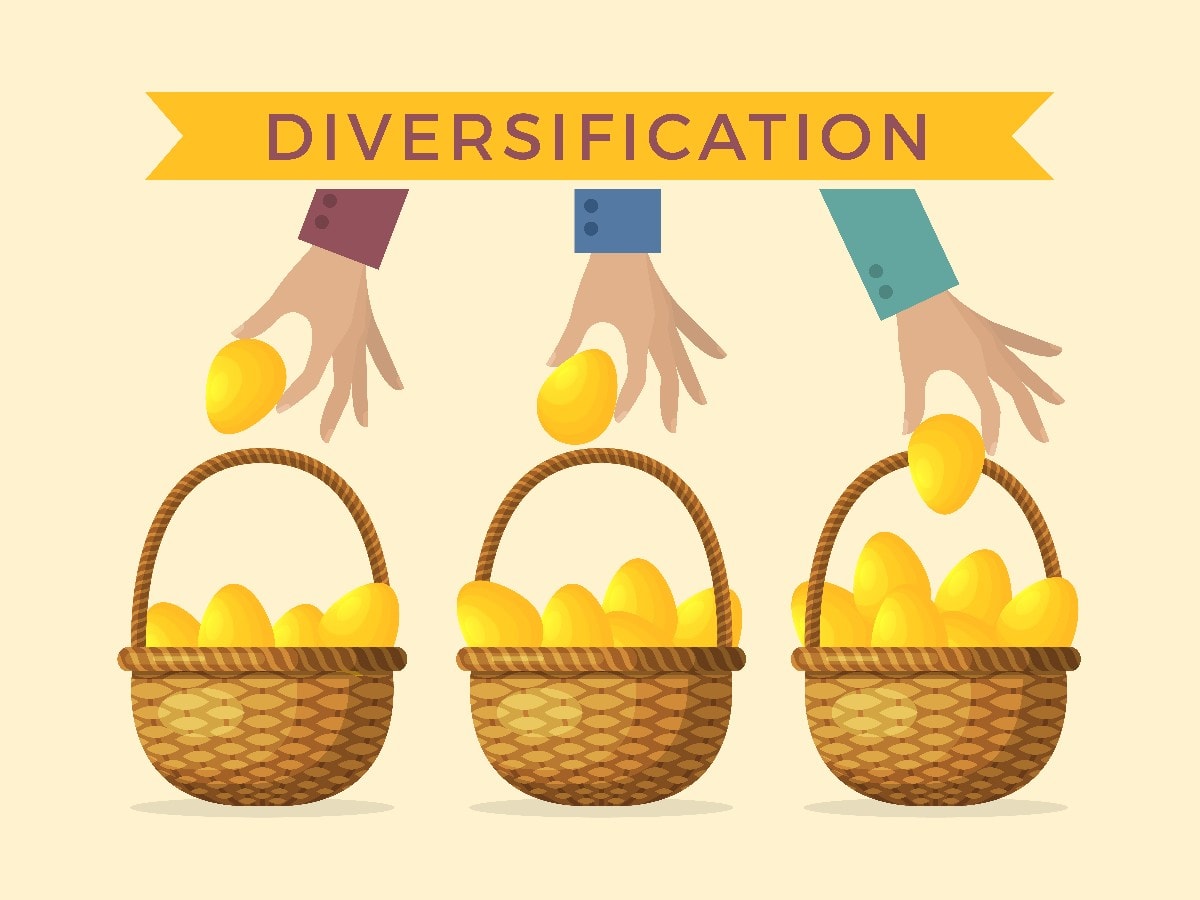 3 hands and each one picks an egg from each basket