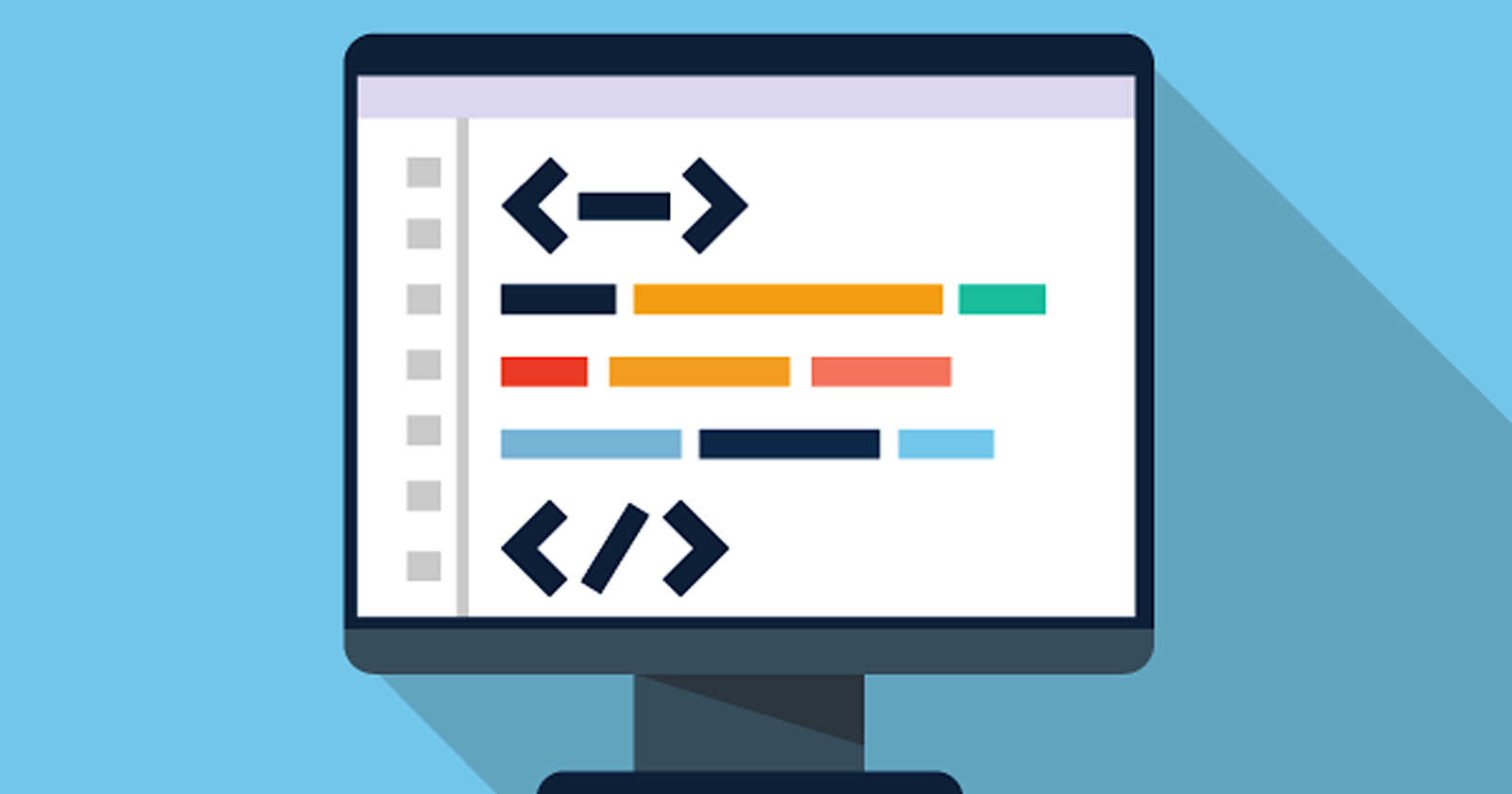 Meta description and codes on a monitor