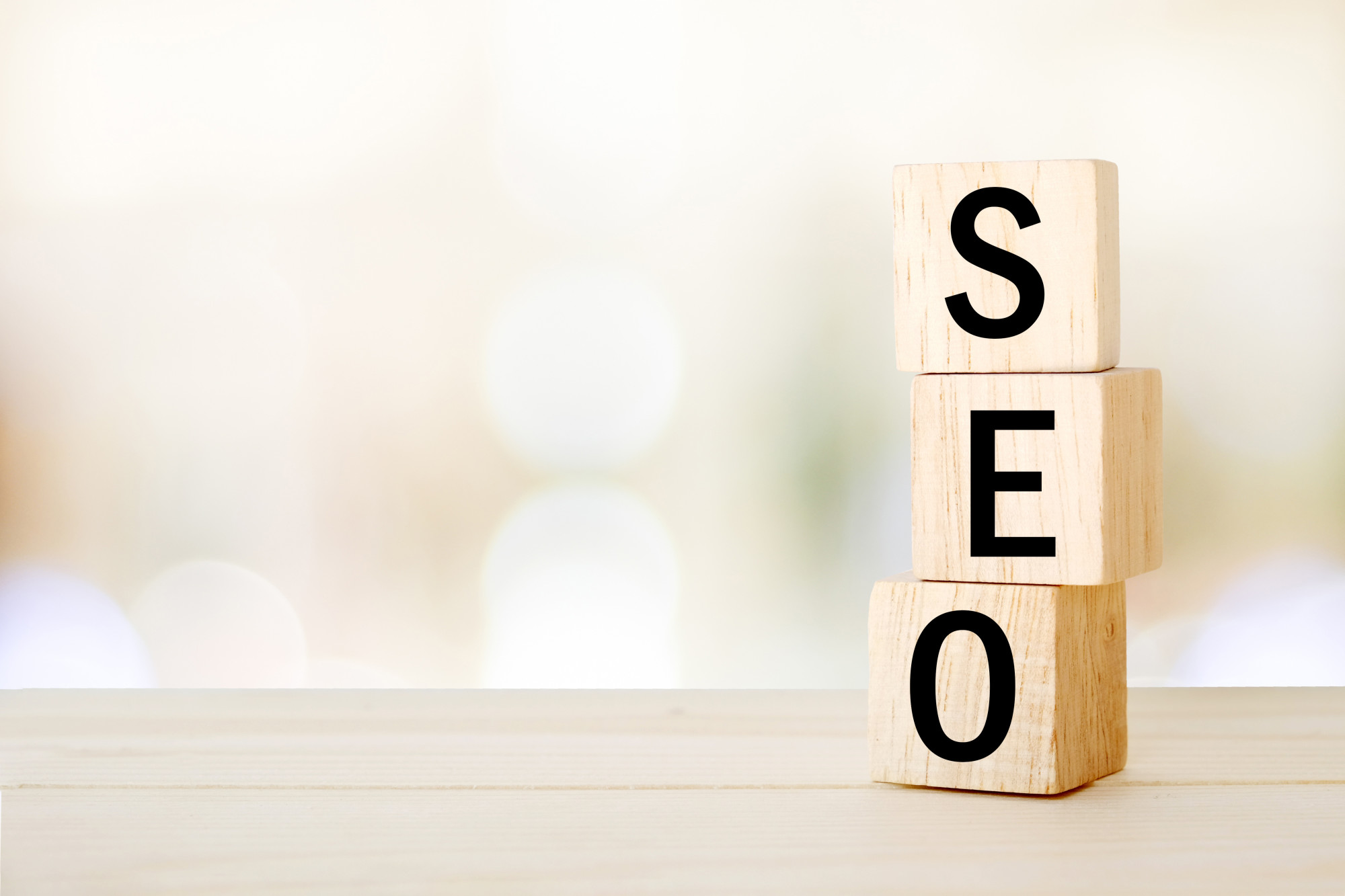 SEO wooden blocks