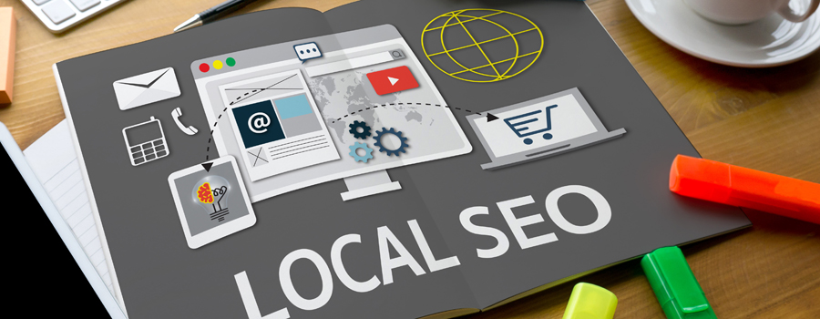 Local SEO infographics printed on a paper