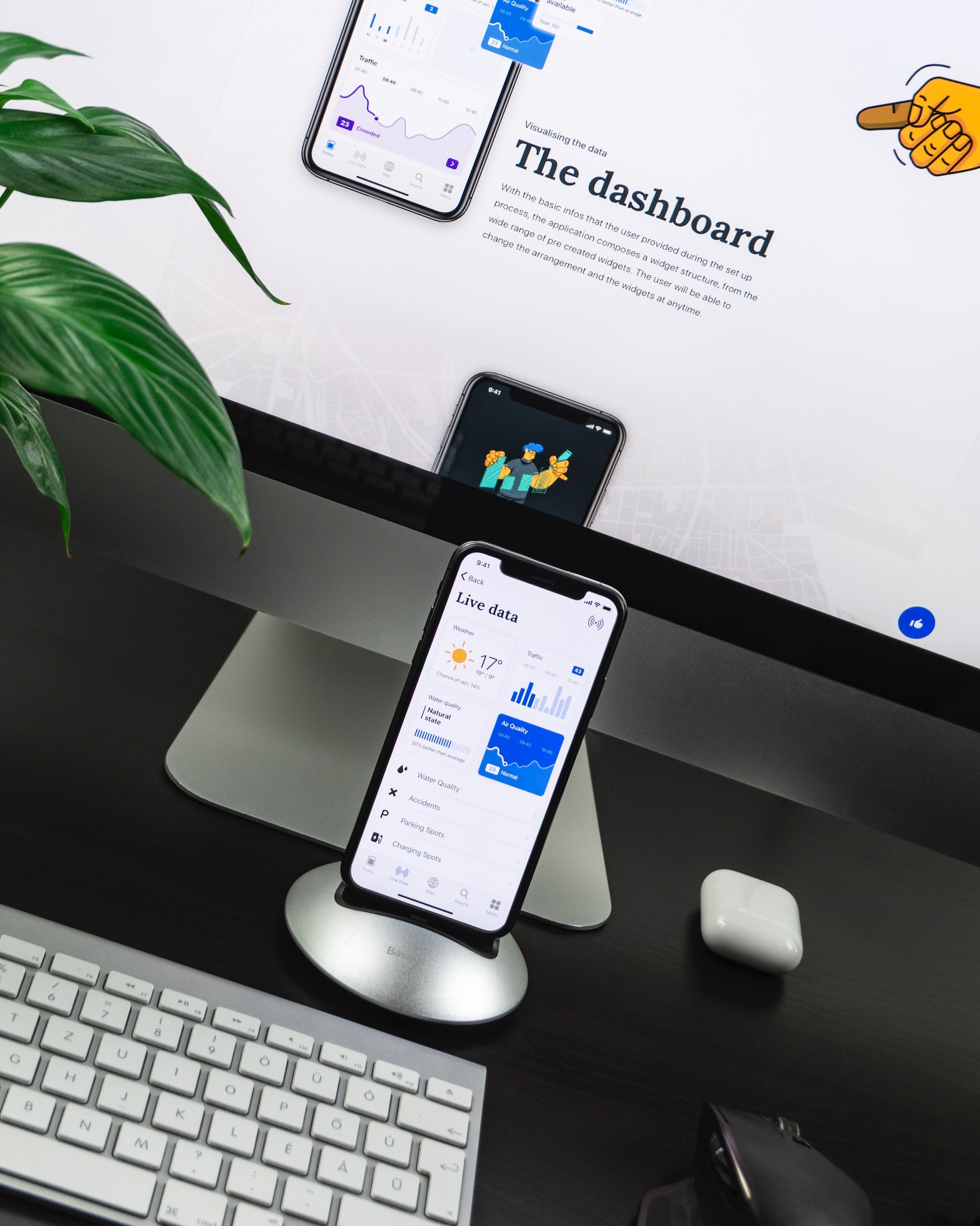Cellphone and MAC using a statistic app