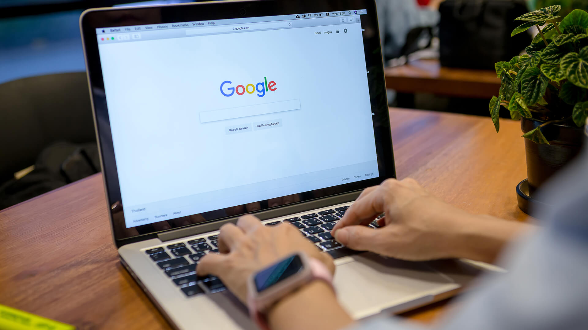 Laptop on Google search engine