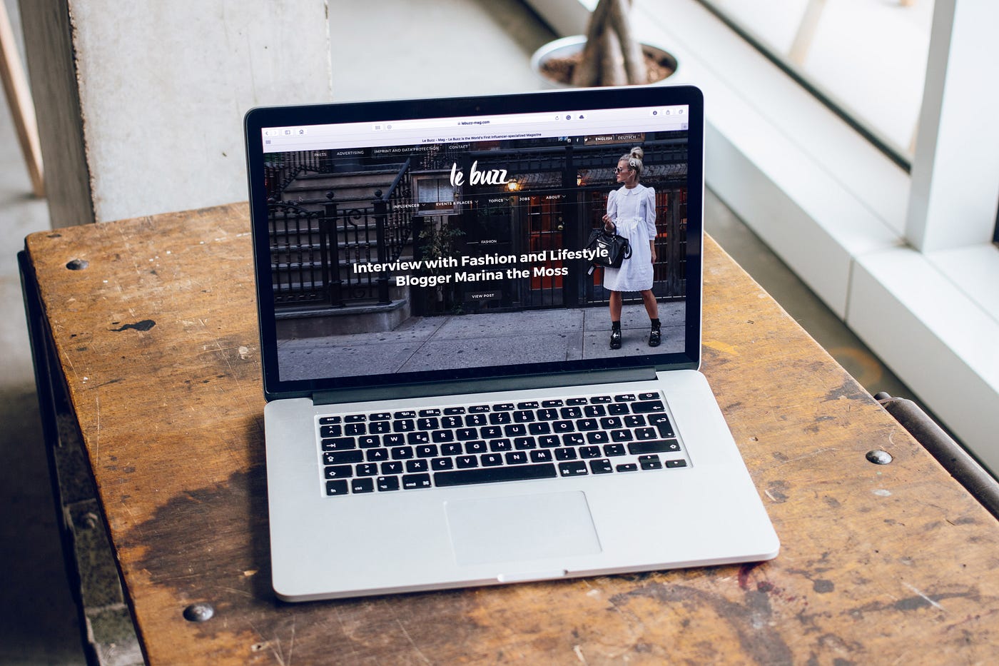 Laptop on a landing page