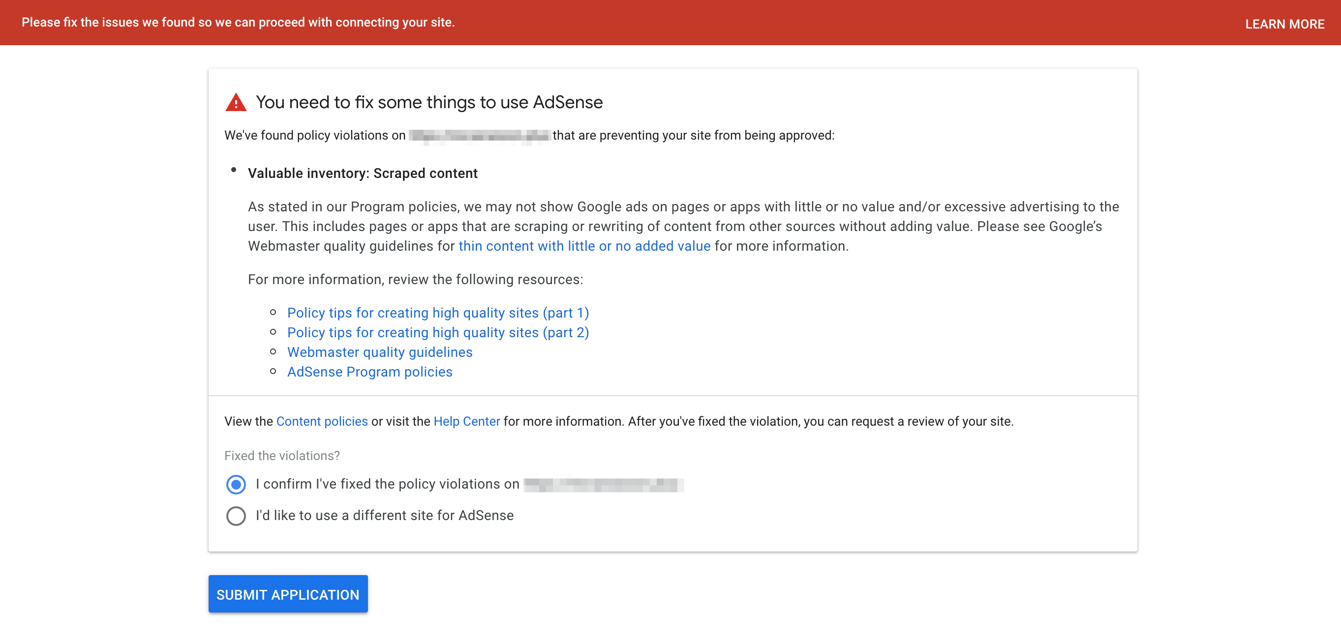 10 Reasons Why Adsense Rejected Your Site?