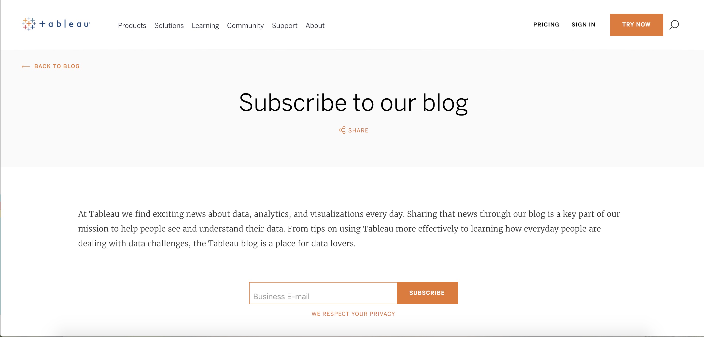 Subscribe Page