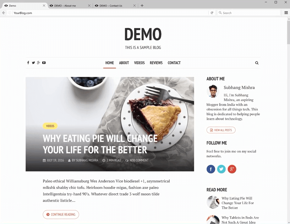 Blog Page