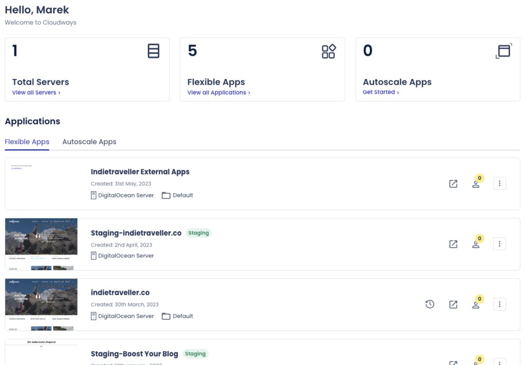 Custom Dashboard For Simplified Management